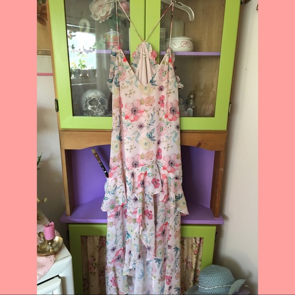💐lovely high-low floral dress💐 - Picture 1 of 8